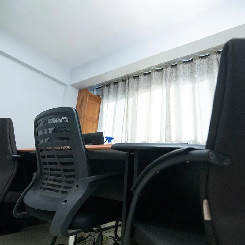 Conference room with office chairs at GMIC